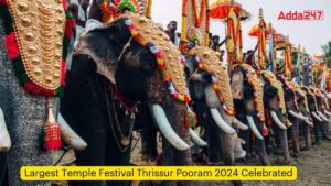 सबसे बड़ा मंदिर महोत्सव त्रिशूर पूरम 2024 मनाया गया |_3.1