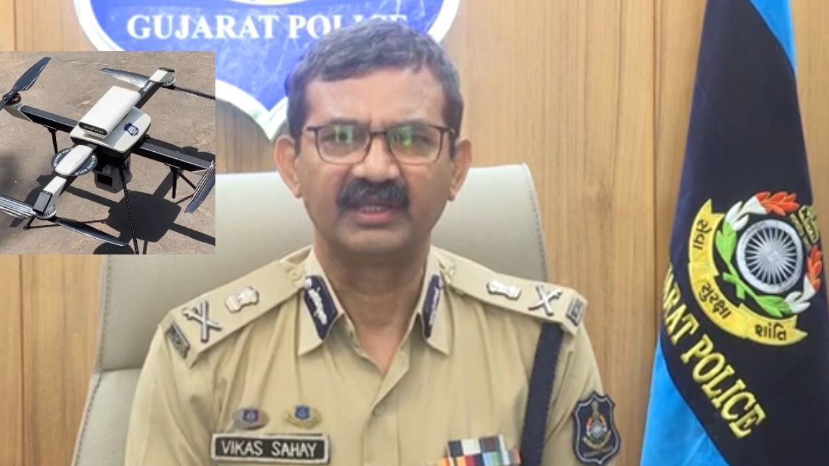 गुजरात पुलिस ने ड्रोन का उपयोग करते हुए विशेष परियोजना GP-DRISHTI शुरू किया