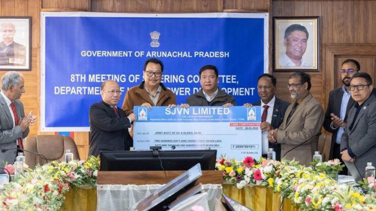 अरुणाचल प्रदेश में 3,097 मेगावाट की एटालिन जलविद्युत परियोजना के लिए 269.97 करोड़ रुपये का भूमि मुआवजा जारी