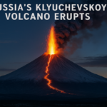 रूस का क्ल्युचेवस्कॉय ज्वालामुखी फटा