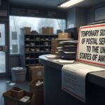 संयुक्त राज्य अमेरिका में डाक सेवाओं का अस्थायी निलंबन