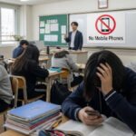 दक्षिण कोरिया मार्च 2026 से कक्षाओं में मोबाइल फोन पर प्रतिबंध लगाएगा