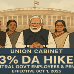 कैबिनेट ने केंद्र सरकार के कर्मचारियों और पेंशनभोगियों के लिए 3% डीए बढ़ोतरी को मंजूरी दी