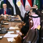 अमेरिका और मध्य पूर्व के नेताओं ने गाजा युद्ध समाप्त करने के लिए घोषणापत्र पर हस्ताक्षर किए