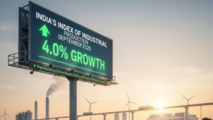 सितंबर 2025 में भारत की आईआईपी वृद्धि दर 4.0% रहने का अनुमान