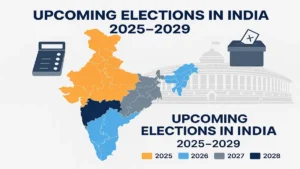 भारत में आगामी चुनाव 2025-2029: चुनाव वाले राज्यों और उनके चुनाव वर्षों की पूरी सूची