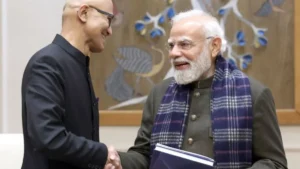 माइक्रोसॉफ्ट ने भारत में 17.5 बिलियन डॉलर का निवेश करने की घोषणा की