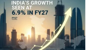 वैश्विक दबाव के बावजूद वित्त वर्ष 2027 में भारत की वृद्धि दर 6.9% रहने का अनुमान: इंडिया रेटिंग्स