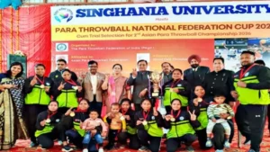 झारखंड की महिलाओं ने पैरा थ्रोबॉल नेशनल 2026 में गोल्ड मेडल जीता