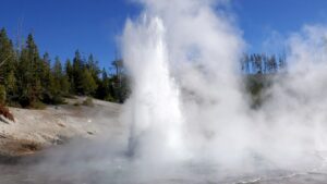 येलोस्टोन का दुर्लभ Echinus Geyser छह साल बाद फिर फटा