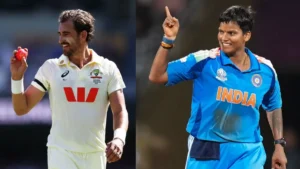 मिशेल स्टार्क और दीप्ति शर्मा 2025 के लिए विज़डेन के 'दुनिया के अग्रणी क्रिकेटर' चुने गए
