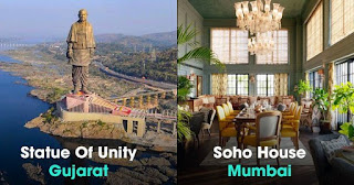 टाइम के 100 महानतम स्थानों में ‘स्टैच्यू ऑफ यूनिटी’ और मुंबई का सोहो हाउस शामिल